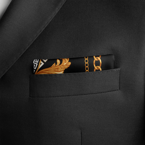 W21- Key of Rome SILK POCKET SQUARE (Gentleman's Gem Edition)