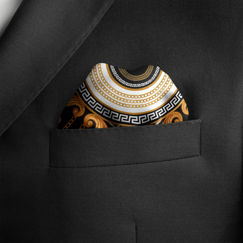 W21- Key of Rome SILK POCKET SQUARE (Gentleman's Gem Edition)