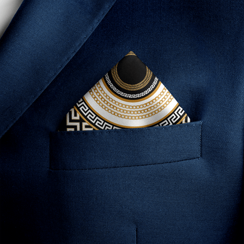 W21- Key of Rome SILK POCKET SQUARE (Gentleman's Gem Edition)