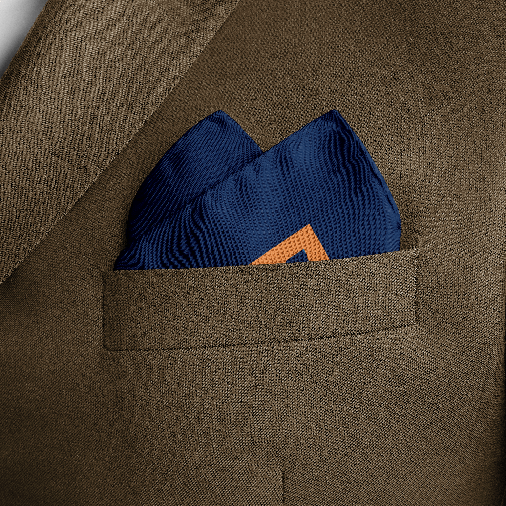 W21- POLKA FLOWER SILK POCKET SQUARE