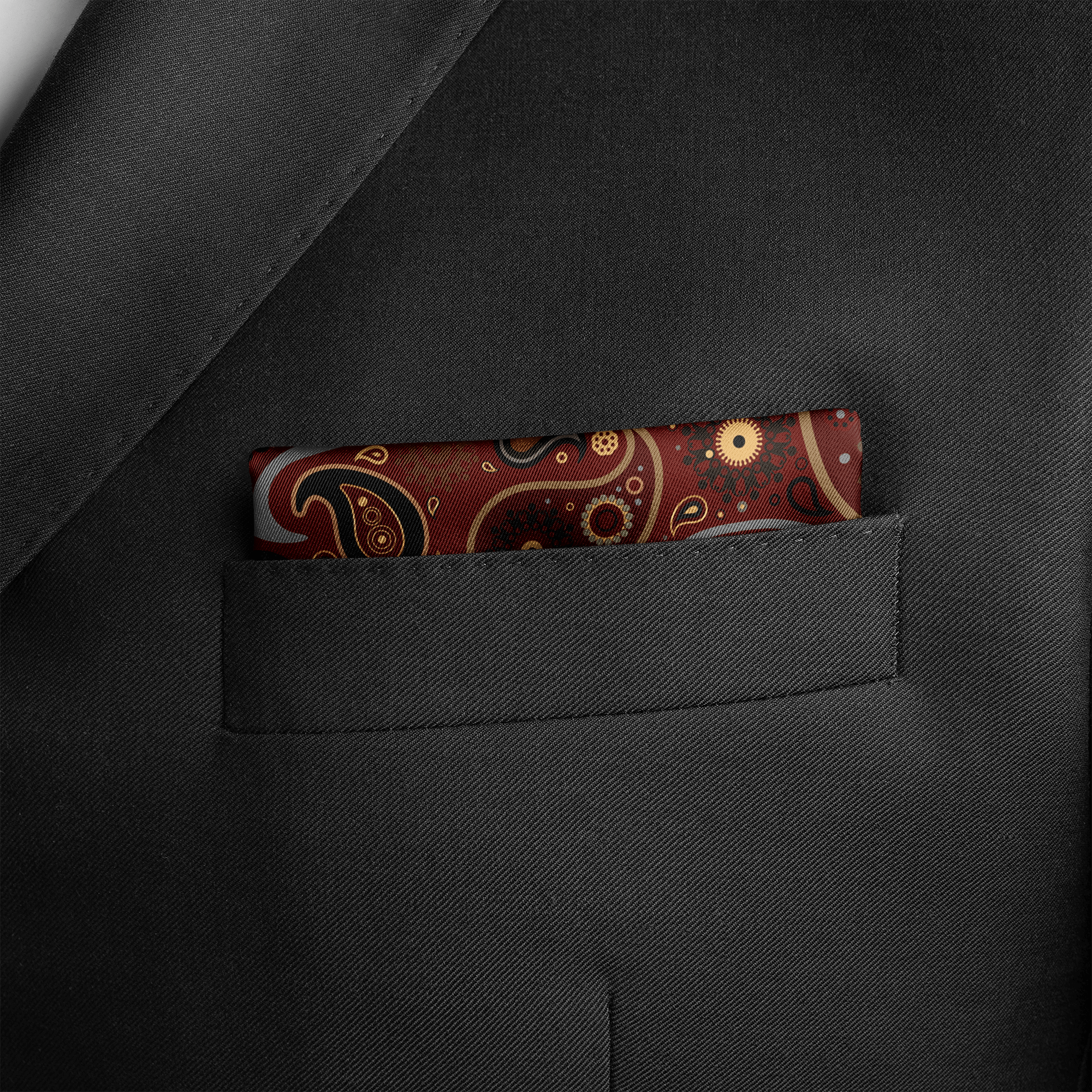 W21- ROYAL BOTHA SILK POCKET SQUARE