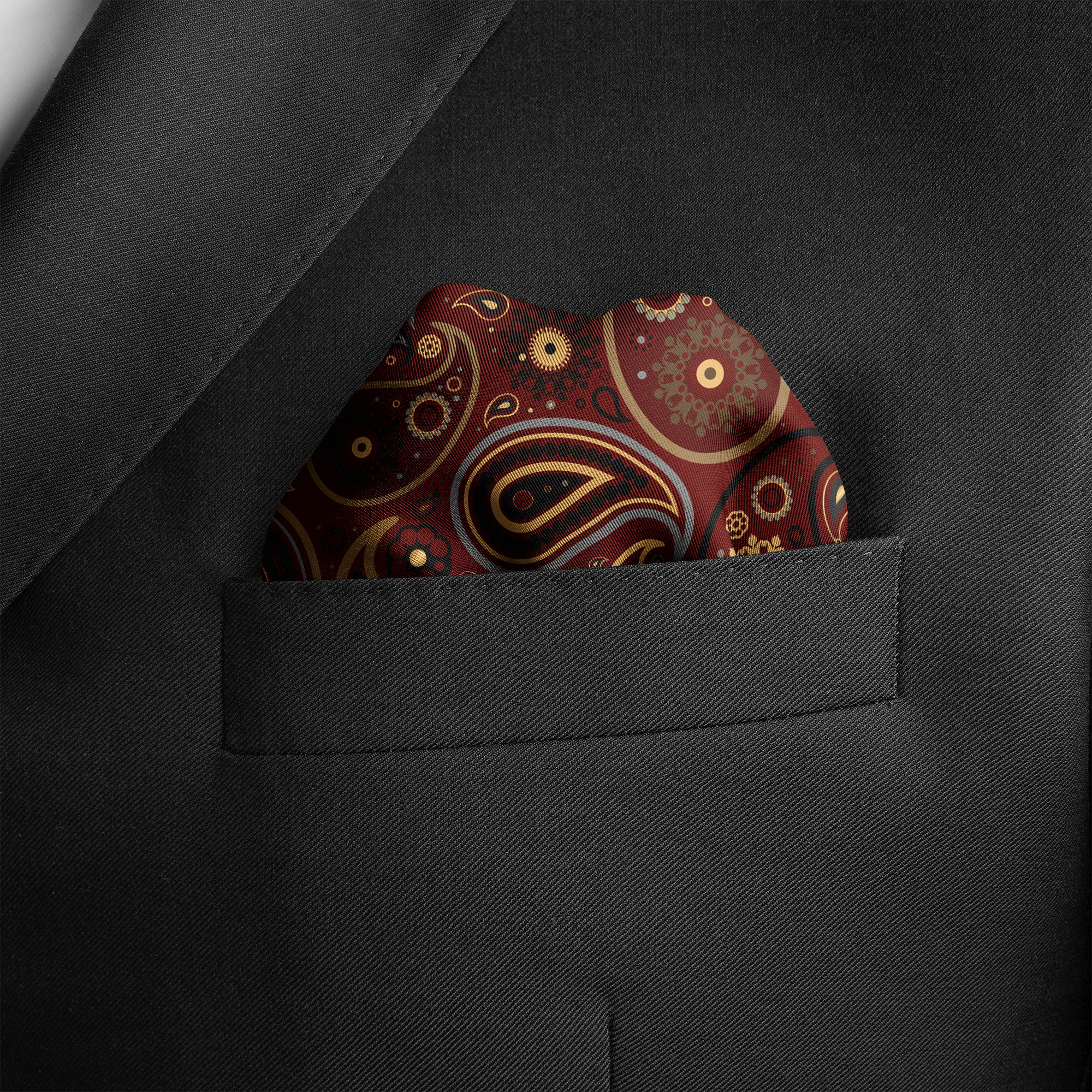 W21- ROYAL BOTHA SILK POCKET SQUARE