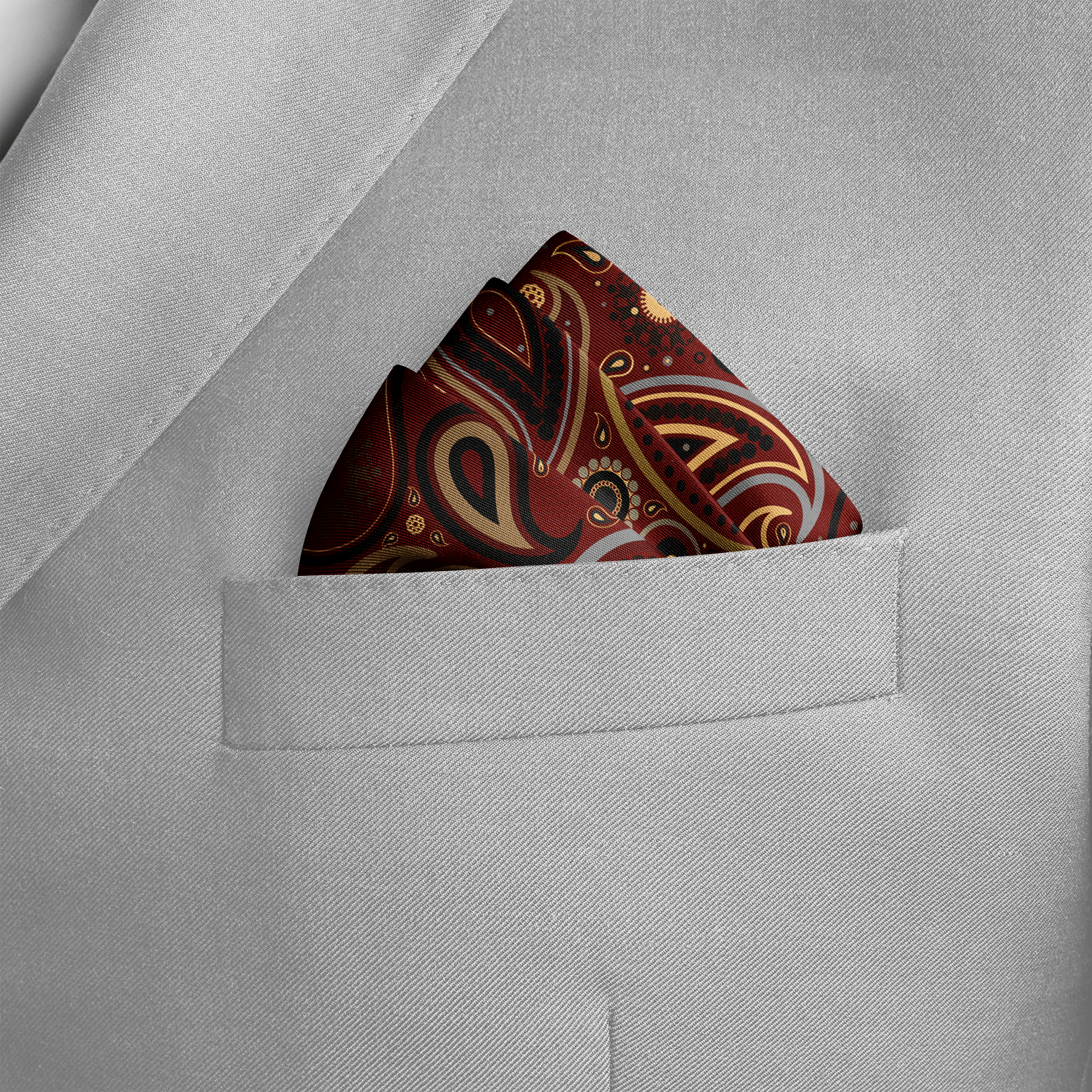 W21- ROYAL BOTHA SILK POCKET SQUARE