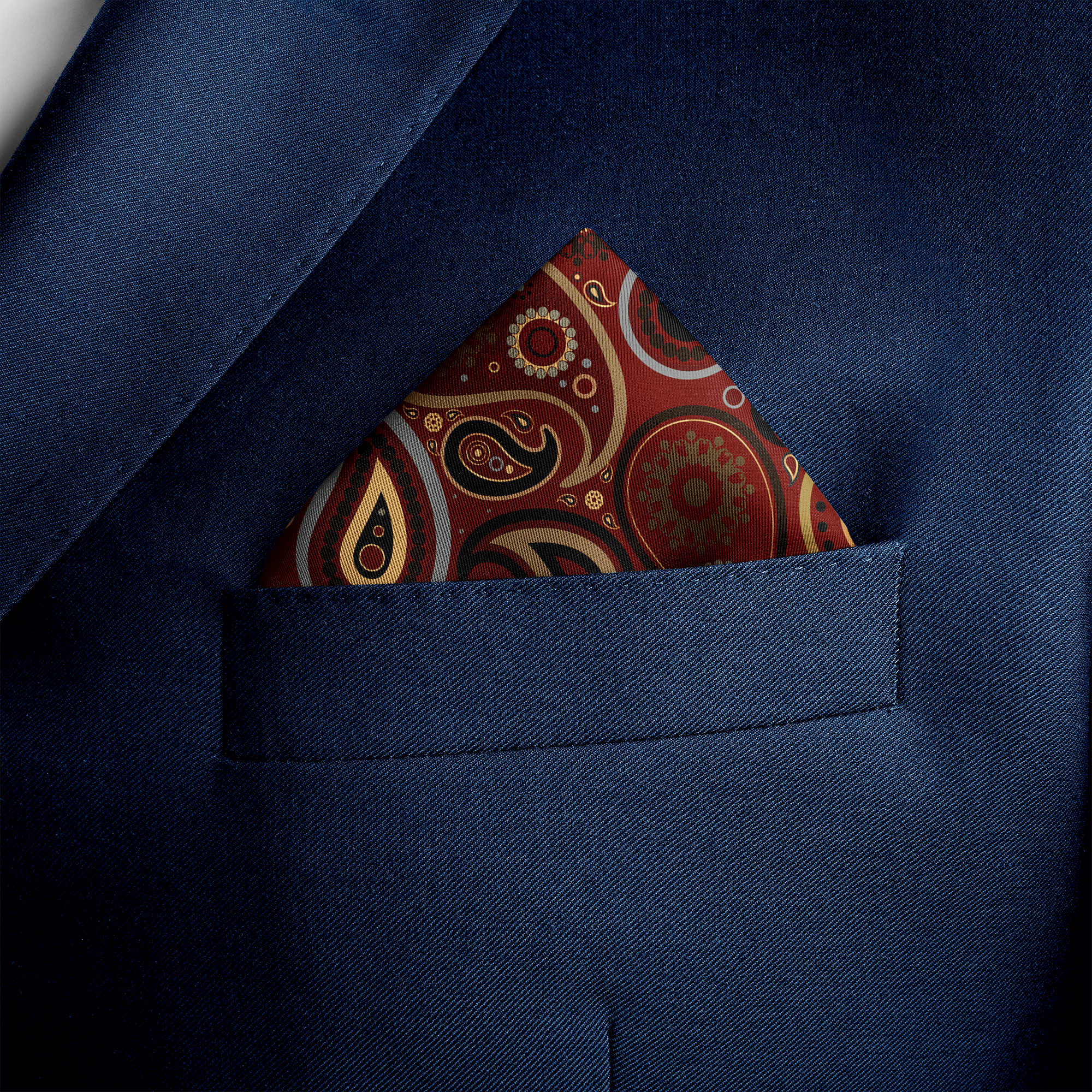 W21- ROYAL BOTHA SILK POCKET SQUARE