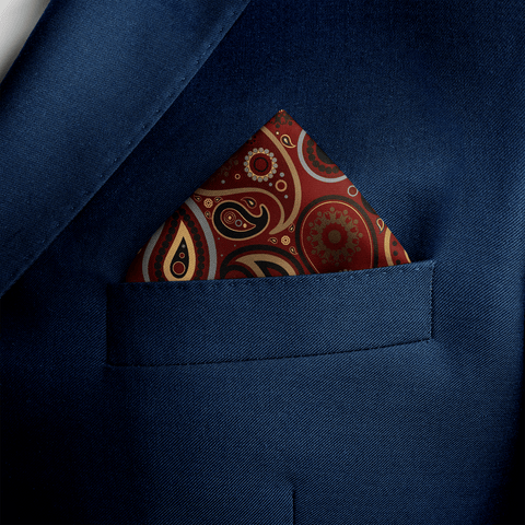 W21- ROYAL BOTHA SILK POCKET SQUARE