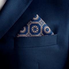 W21- SEED OF LIFE SILK POCKET SQUARE