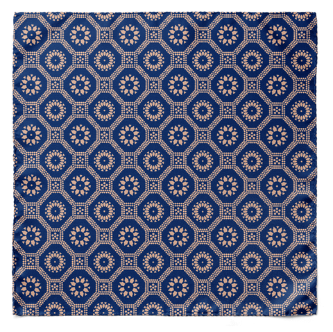 W21-SEED OF LIFE SILK SCARF & POCKET SQUARE SET