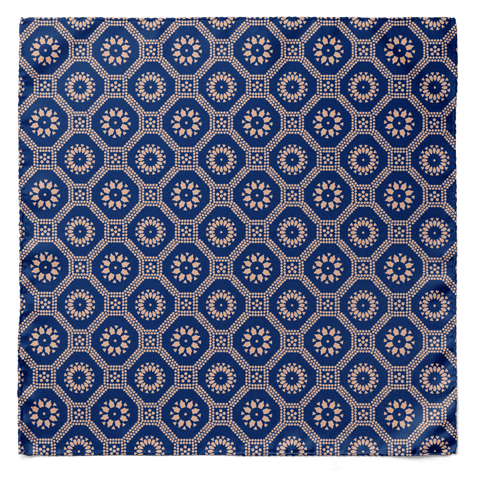W21- Seed of life SILK POCKET SQUARE