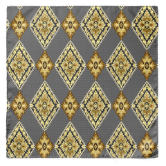 DIAMOND BRICK SILK SCARF & POCKET SQUARE SET