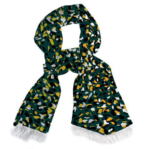The Army Green Silk Scarf