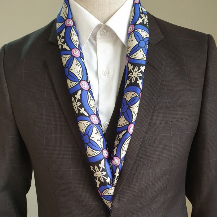 Blue Digital Scarf