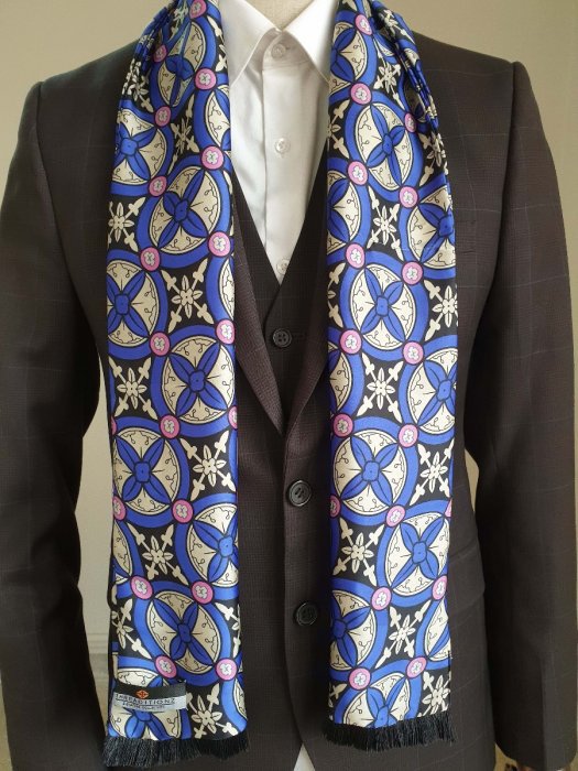 Blue Digital Scarf