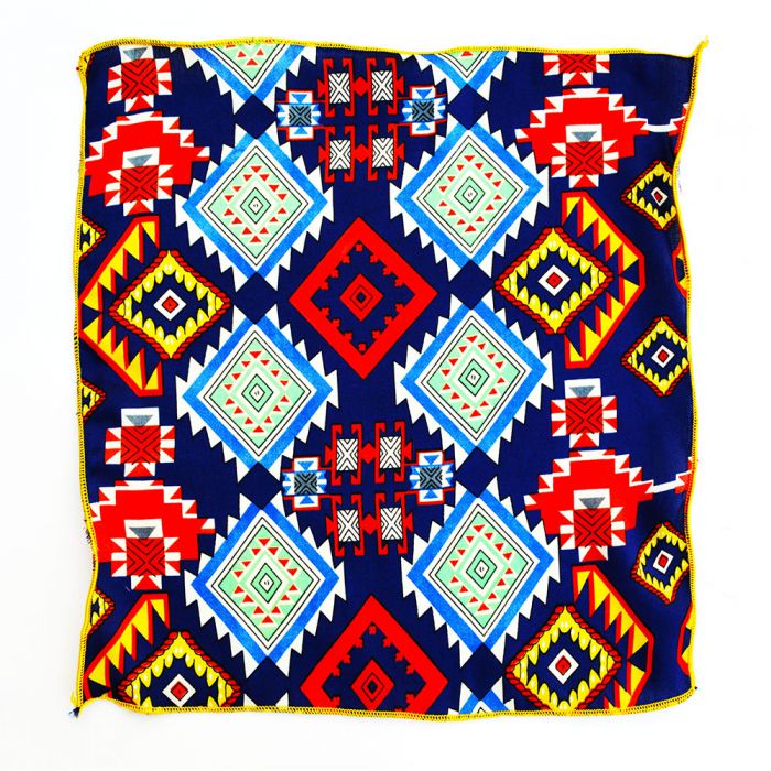 Blue Digital Silk