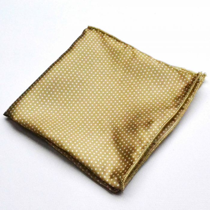 Caramel Polka Pocket Square