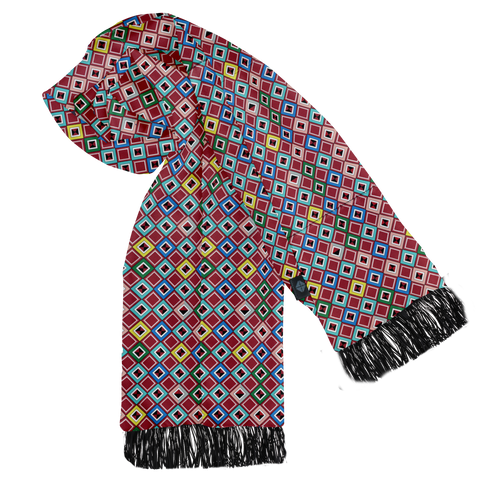 Digital Maze Silk Scarf