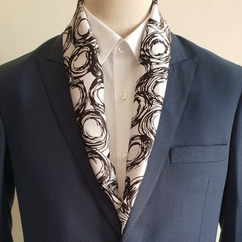 Black Spiral Scarf