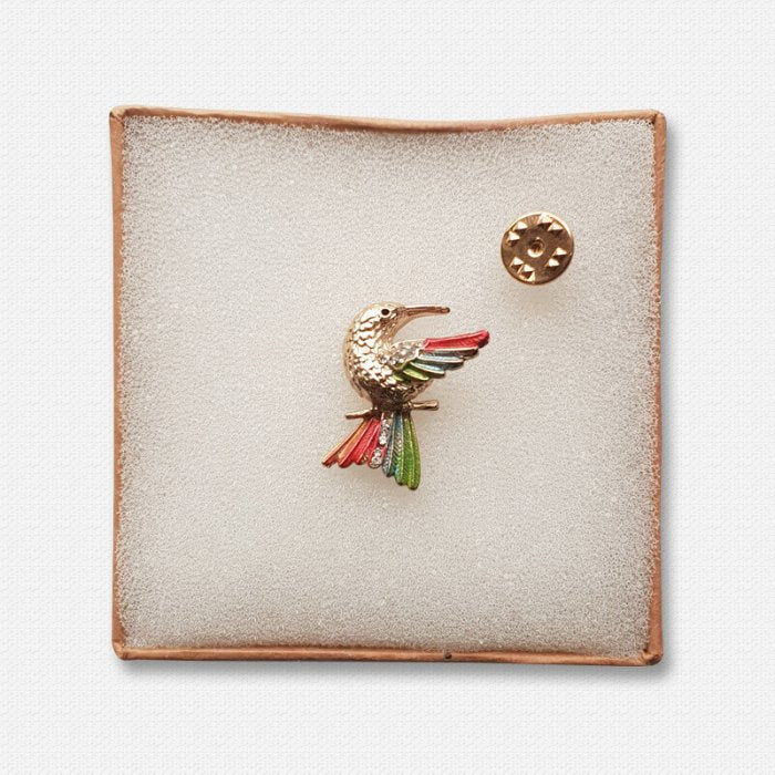 Golden Sparrow Lapel Pin