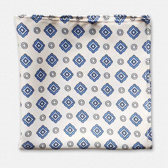Blue Magic Pocket Square