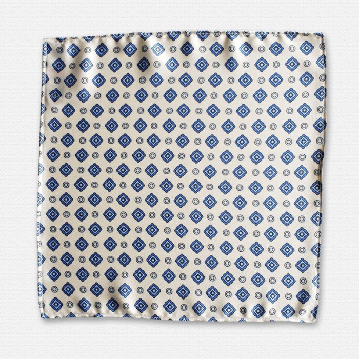Blue Magic Pocket Square