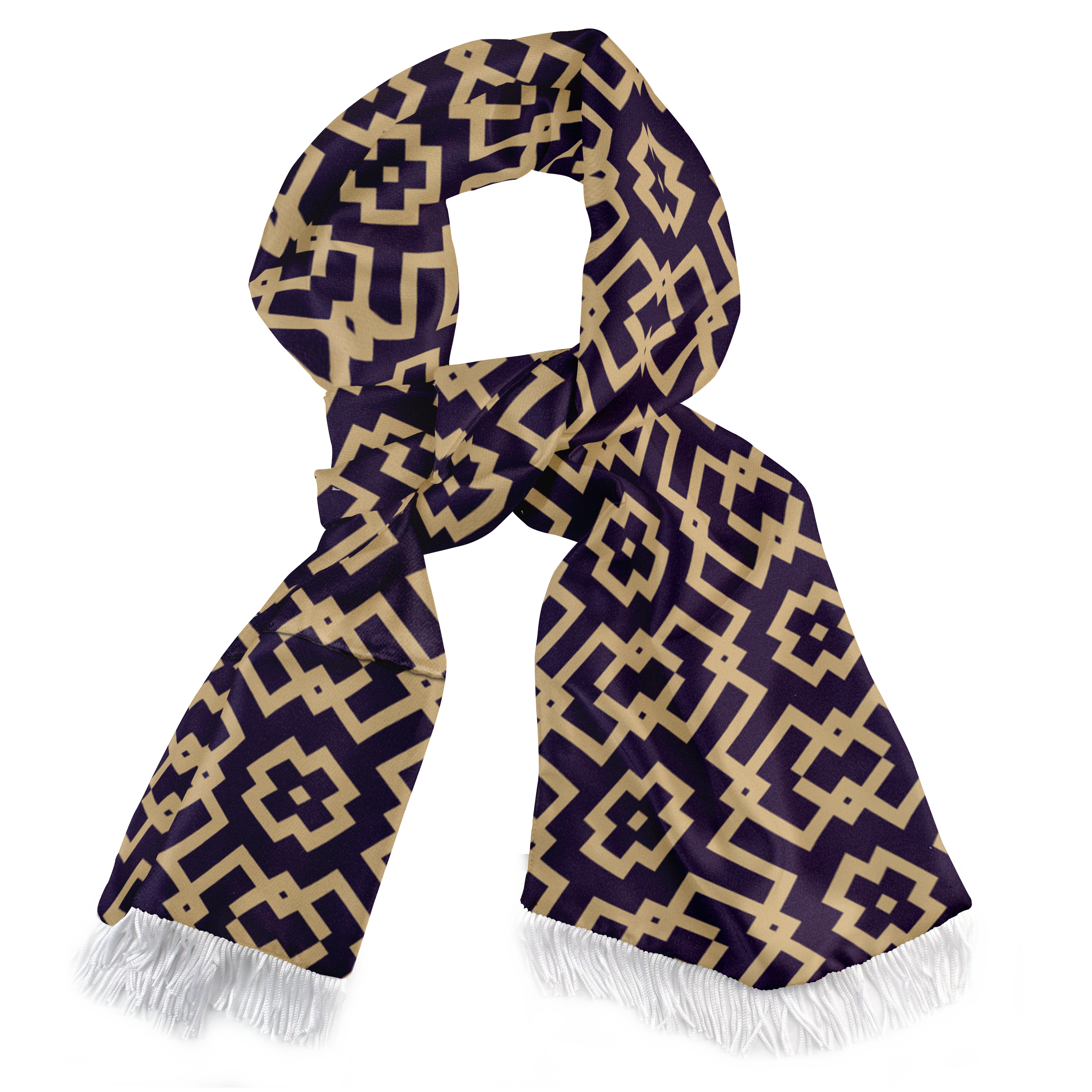 ORNAMENT SILK SCARF