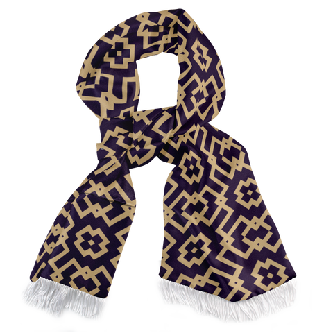 ORNAMENT SILK SCARF