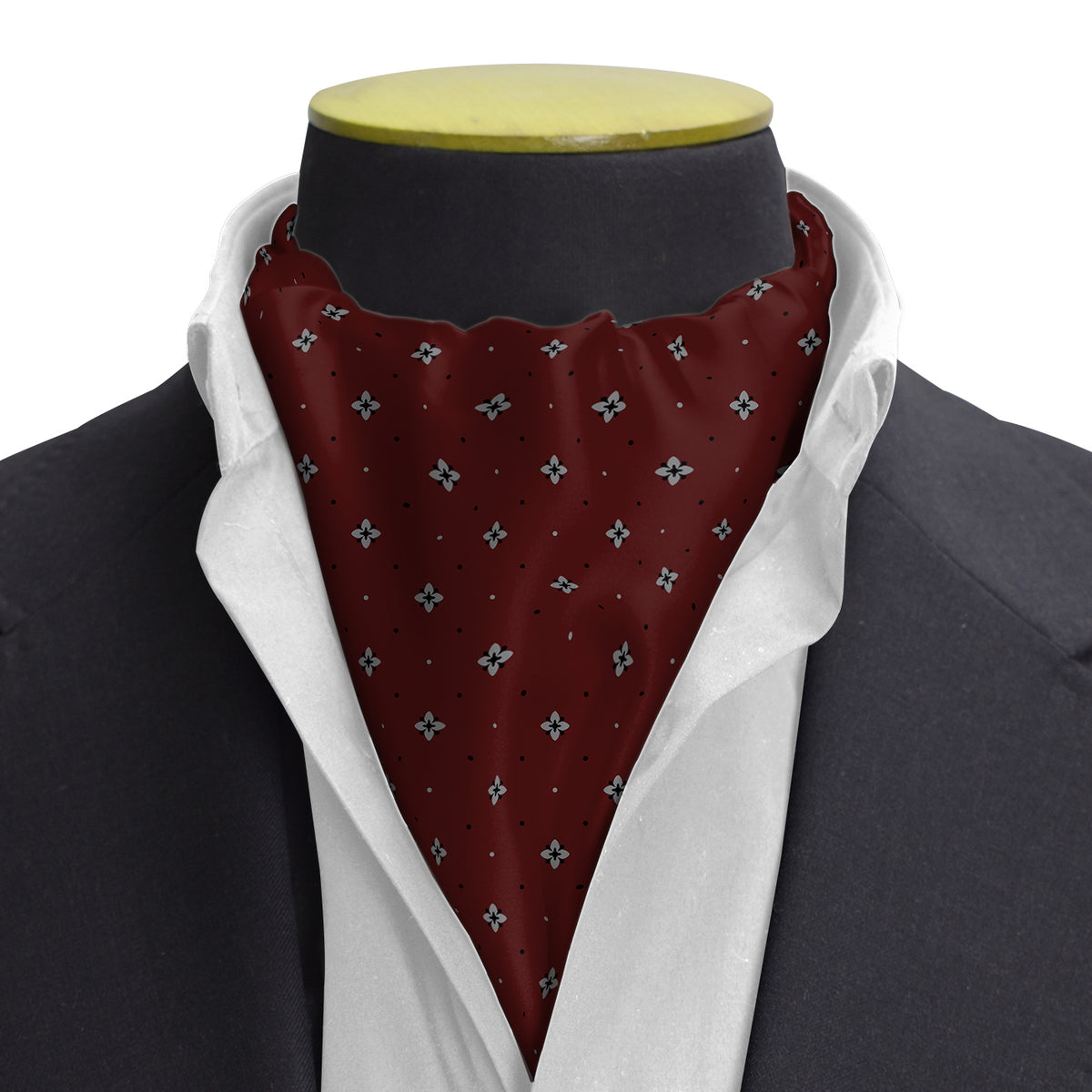 OXFORD MAROON SILK CRAVAT