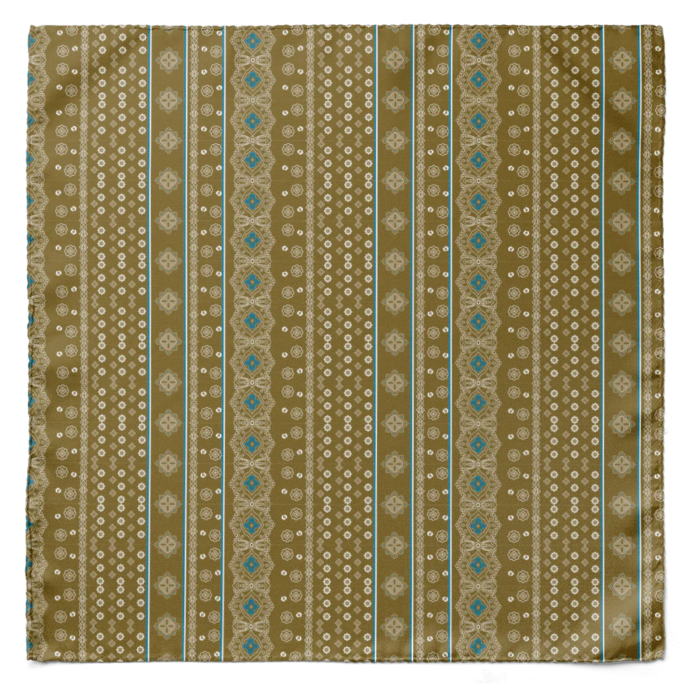 PERSIAN CARAMEL SILK SCARF