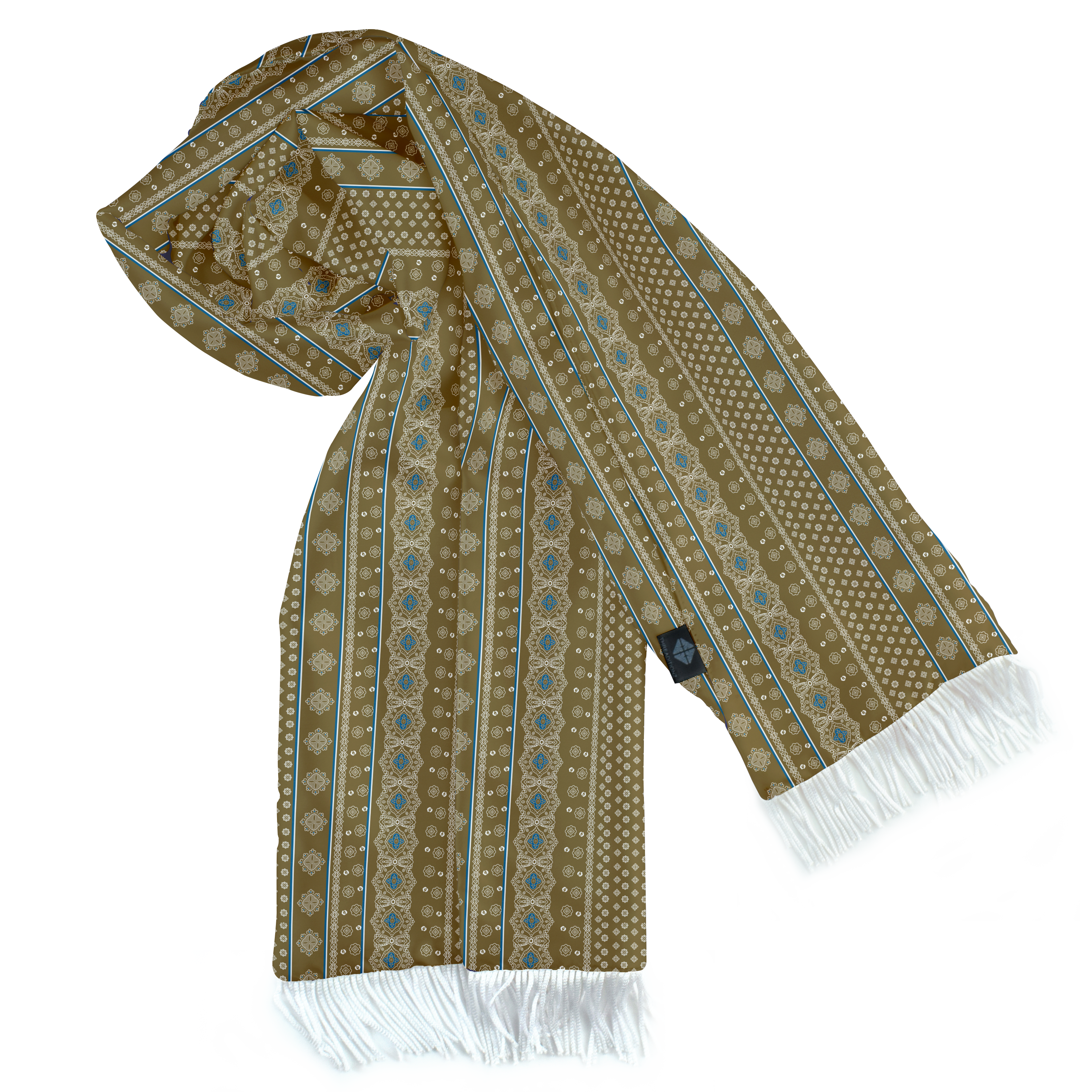PERSIAN CARAMEL SILK SCARF
