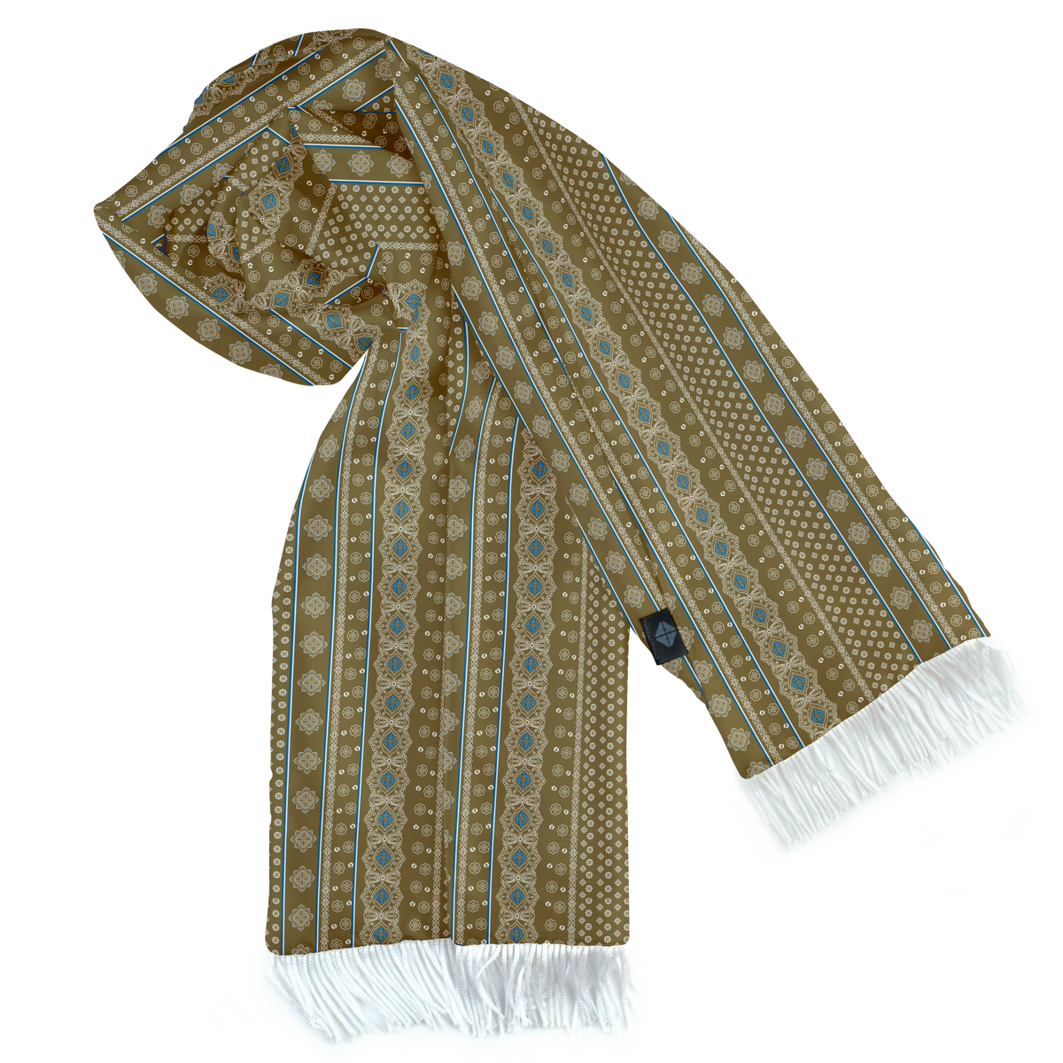 PERSIAN CARAMEL SILK SCARF