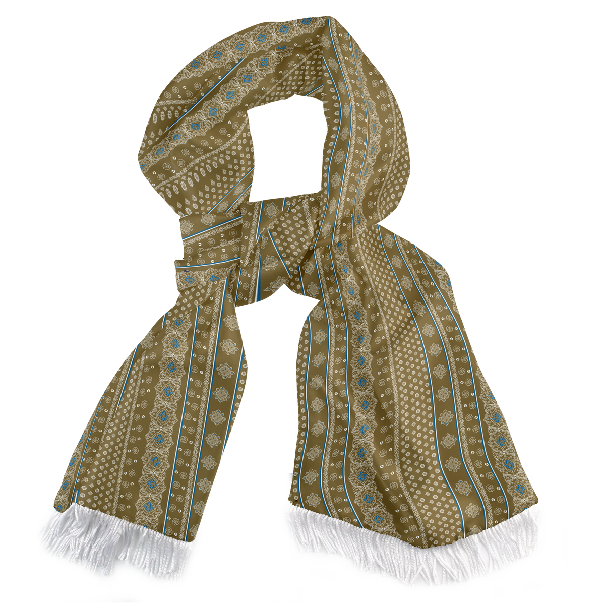 PERSIAN CARAMEL SILK SCARF
