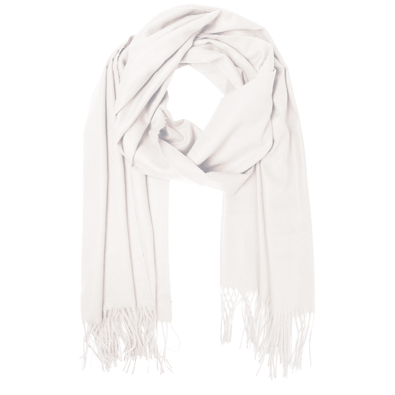 WHITE PEARL LAWN SCARF