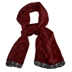 Scottish Red Silk Scarf