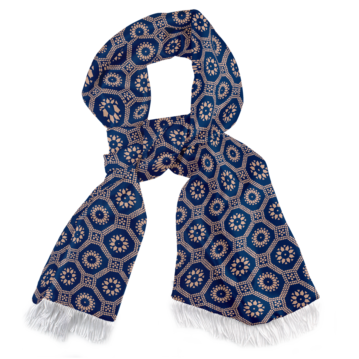 W21- SEED OF LIFE SILK SCARF