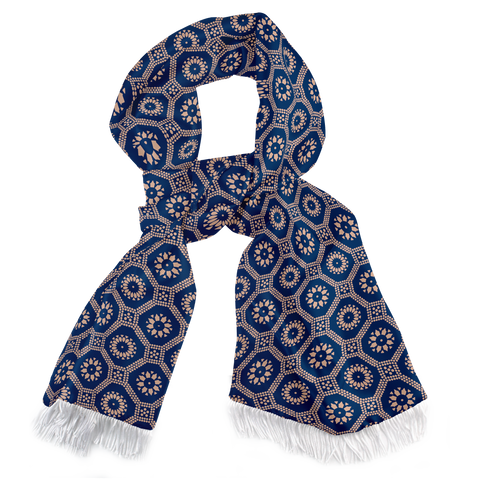 W21- SEED OF LIFE SILK SCARF