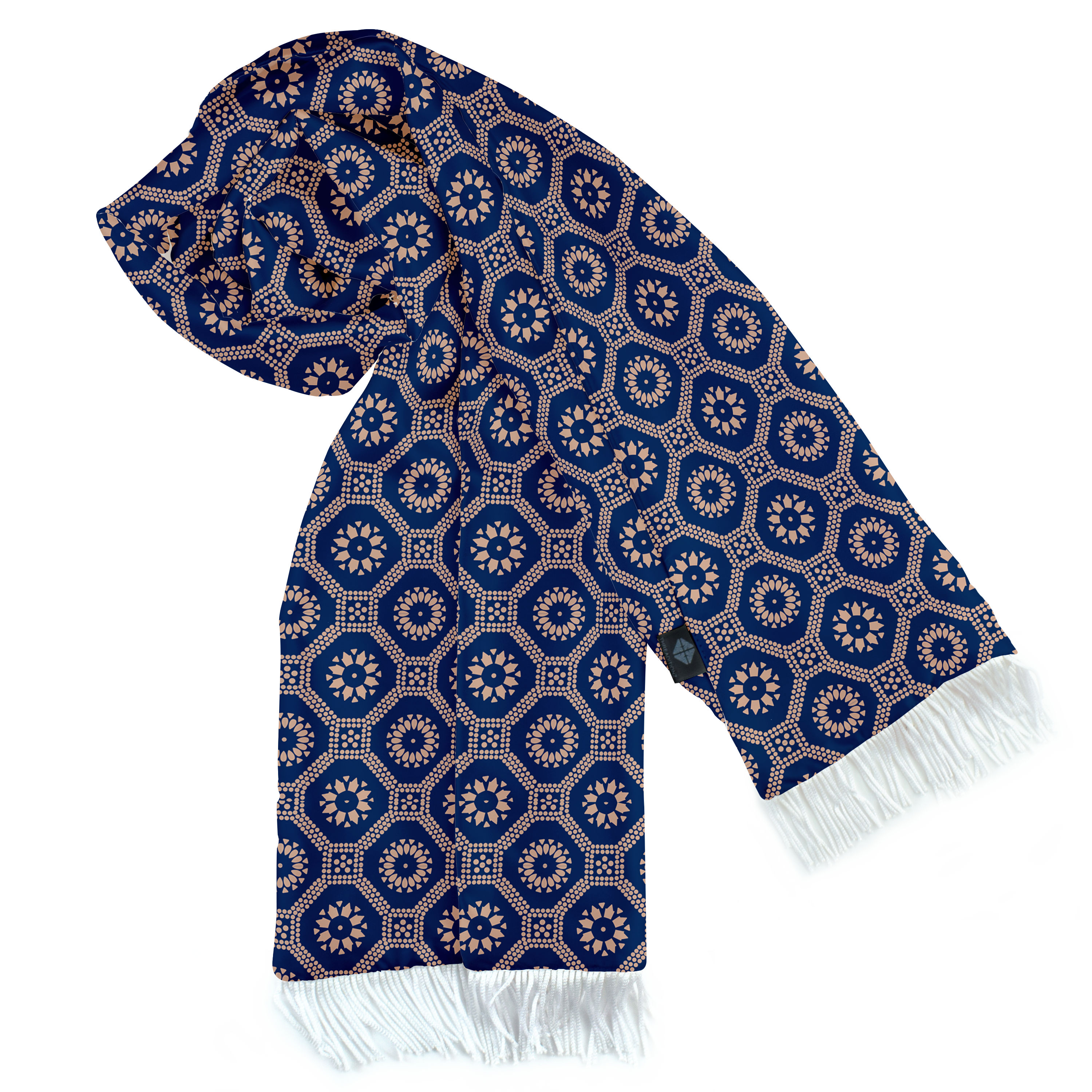 W21- SEED OF LIFE SILK MEN SCARF