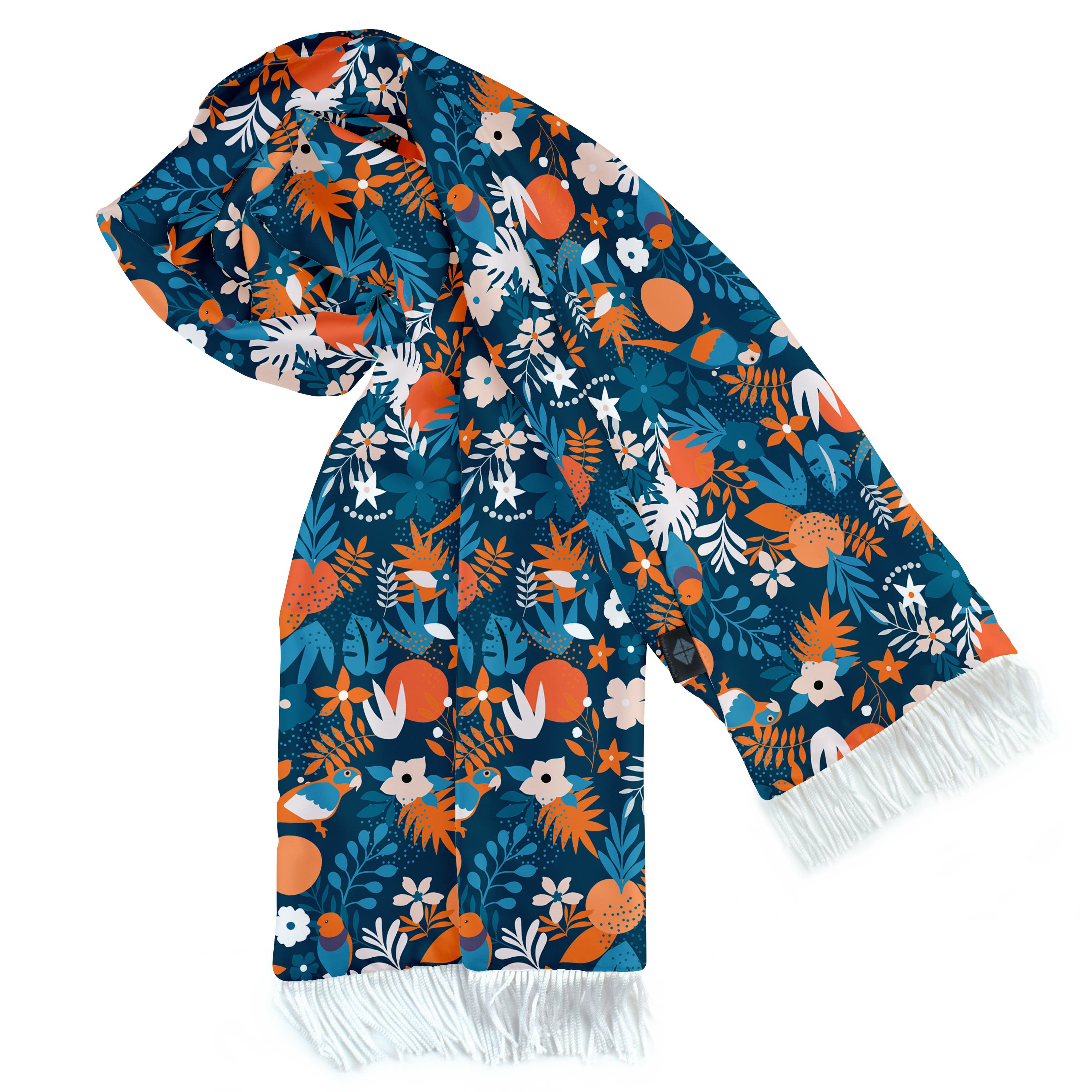 TROPICA BIRD SILK MEN SCARF